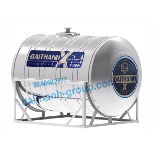 Bồn inox Đại Thành X 3000 Lít Ngang